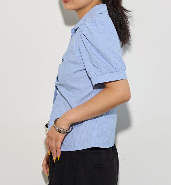  「パフスリーブギャザーブラウス」|シャツ・ブラウス|