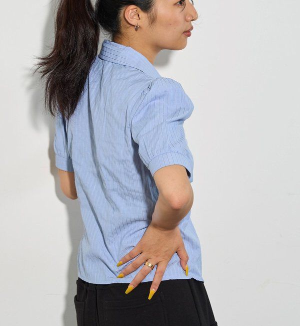  「パフスリーブギャザーブラウス」|シャツ・ブラウス|