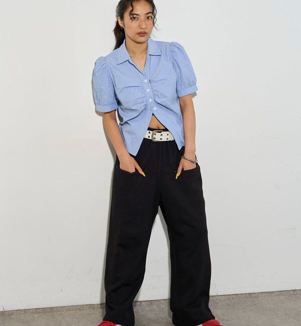  「パフスリーブギャザーブラウス」|シャツ・ブラウス|