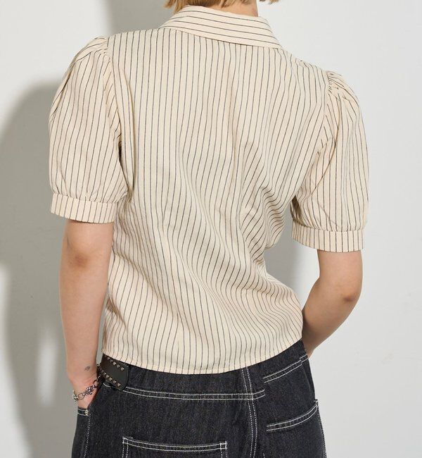  「パフスリーブギャザーブラウス」|シャツ・ブラウス|