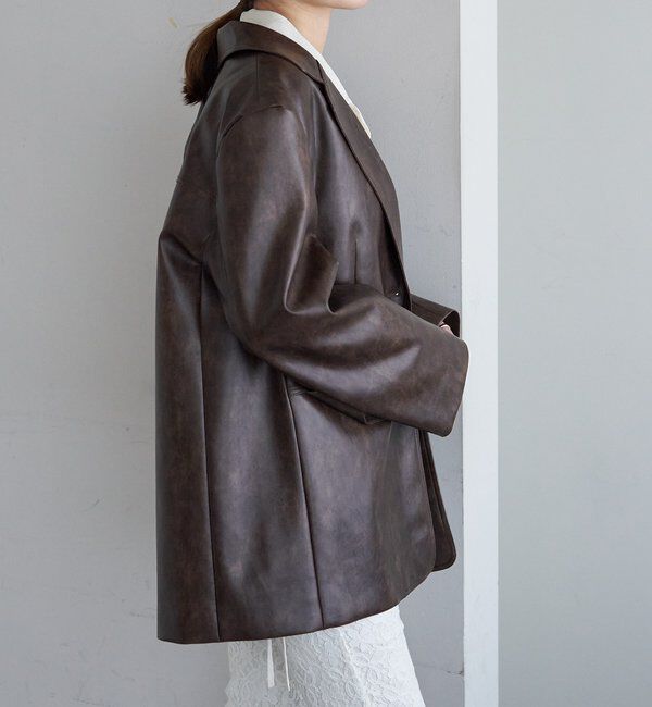  「レザーテーラージャケット」|テーラードジャケット|