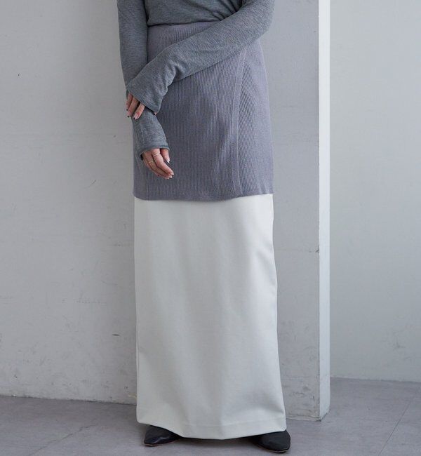  「【26SS予約】ストレッチジャージータイトスカート」|スカート|