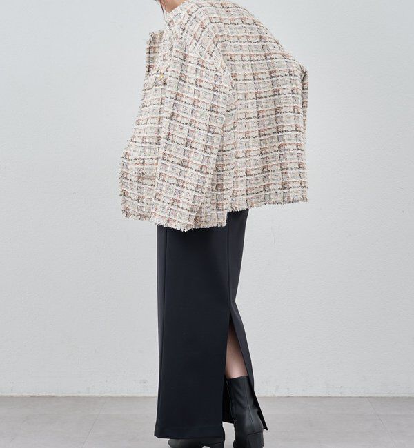  「【26SS予約】ストレッチジャージータイトスカート」|スカート|