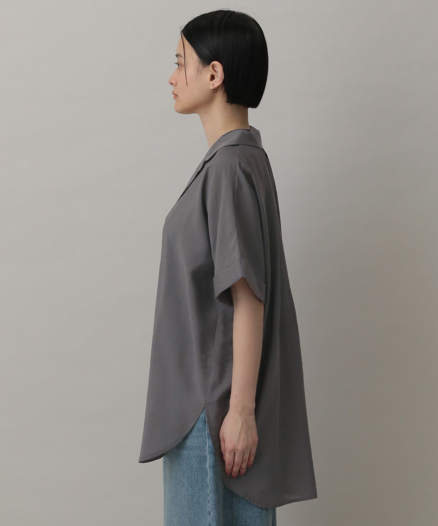 A part by 「【洗える】シアーカイキンBIGシャツ」|シャツ・ブラウス|