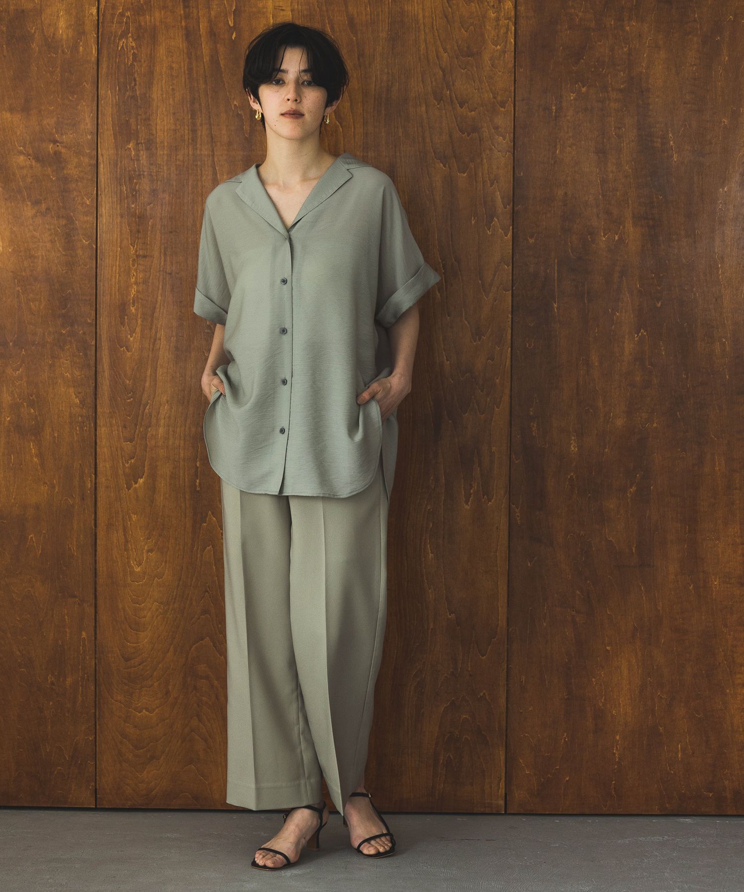 A part by 「【洗える】シアーカイキンBIGシャツ」|シャツ・ブラウス|