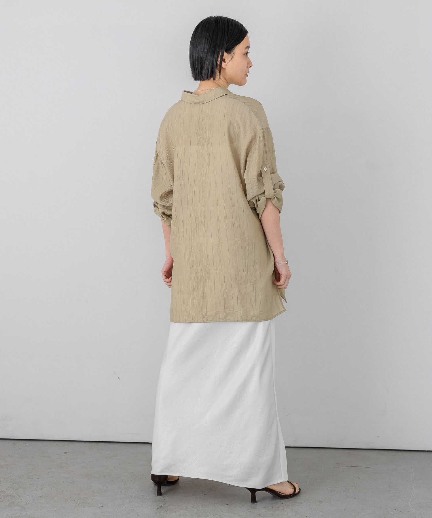 A part by 「ワッシャーロールアップシャツ」|シャツ・ブラウス|