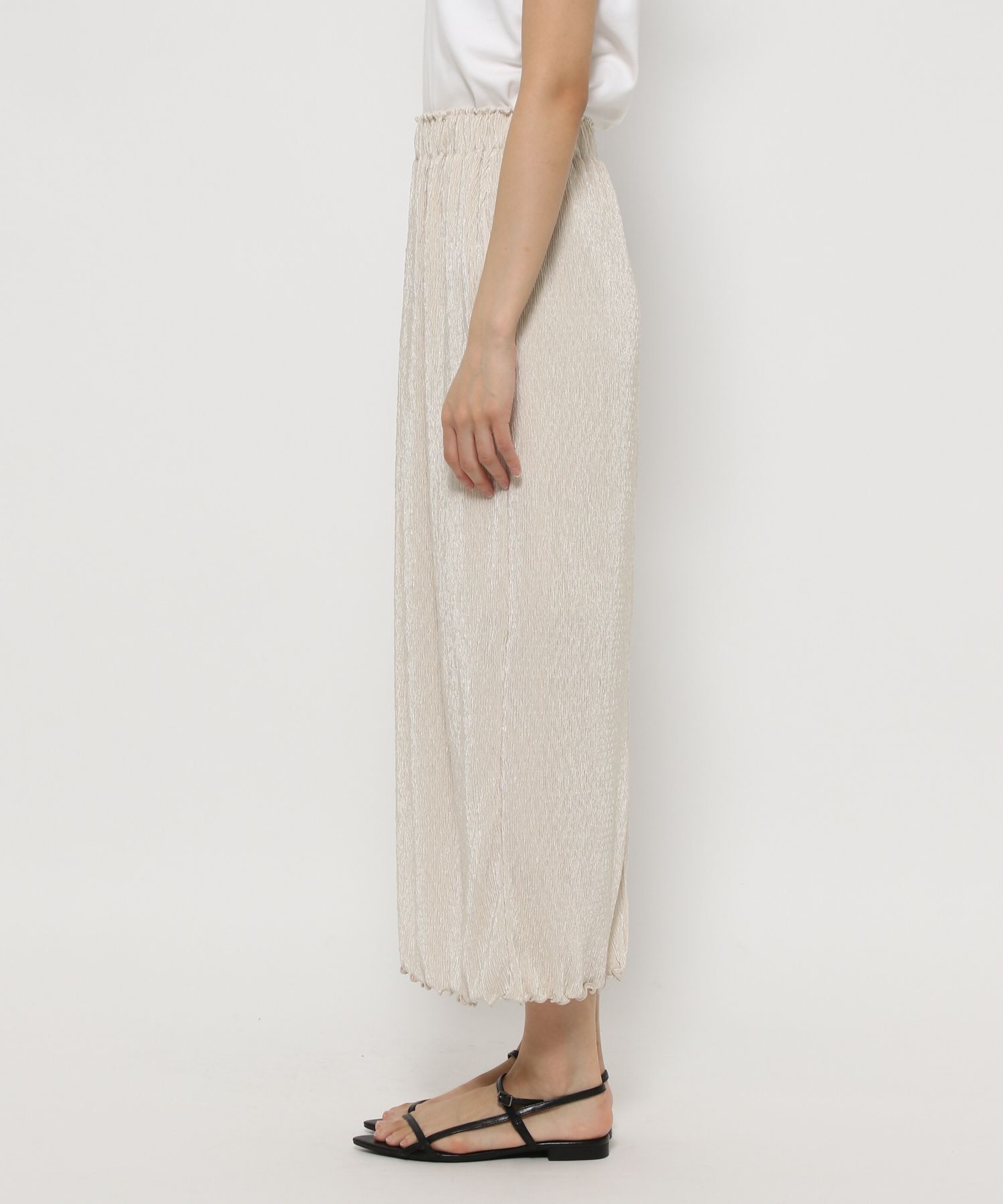 LOWRYS FARM「シャイニープリーツタイトスカート」|スカート|