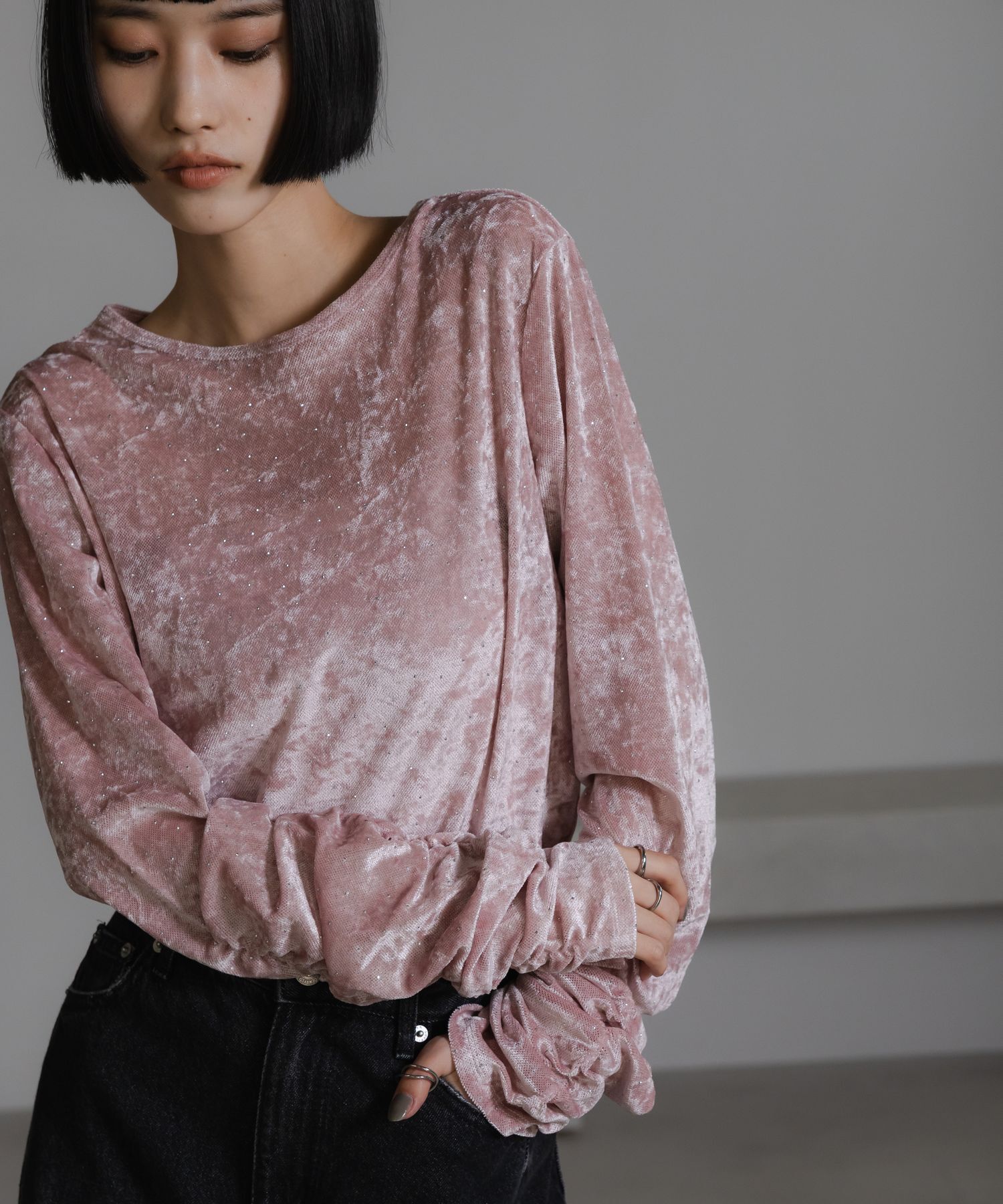 LOWRYS FARM「ベロアドットＬＳ」|Tシャツ・カットソー|