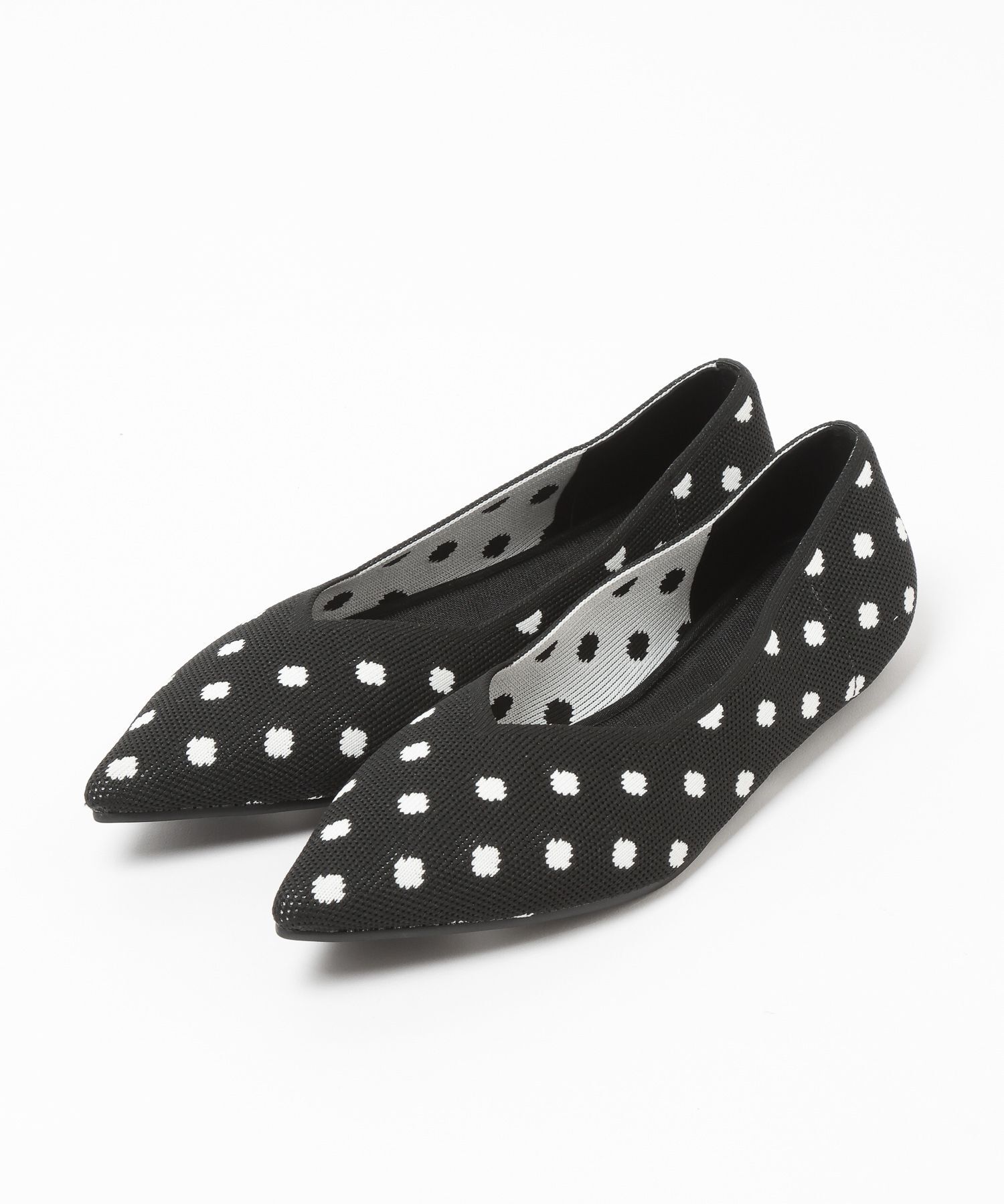 LOWRYS FARM「カンドウフィットニットパンプス」|パンプス|