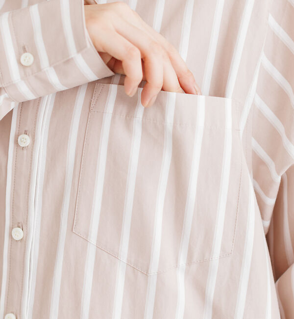 collex「【Alltid】スーピマコットンシャツワンピース」|ワンピース|