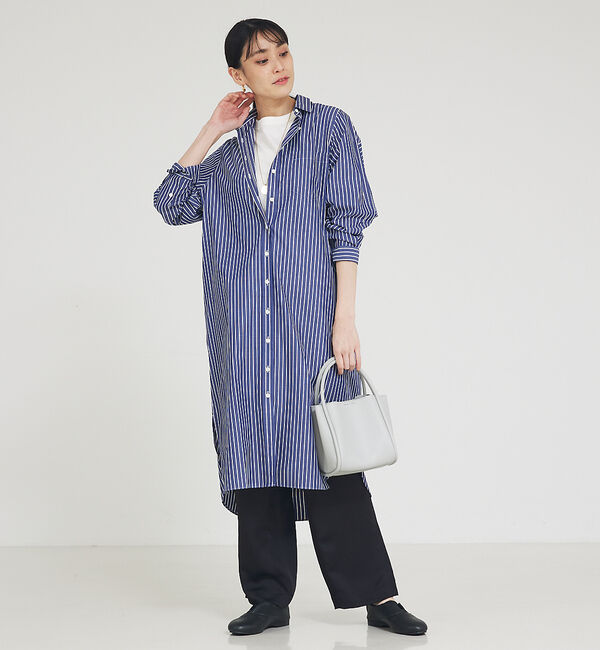 collex「【Alltid】スーピマコットンシャツワンピース」|ワンピース|