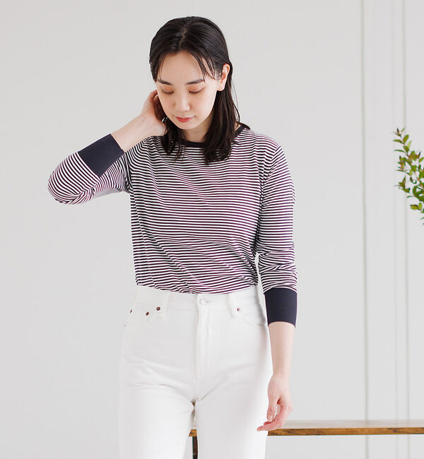 collex「SUVINコットンプルオーバー」|ニット・セーター|グレー系その他1