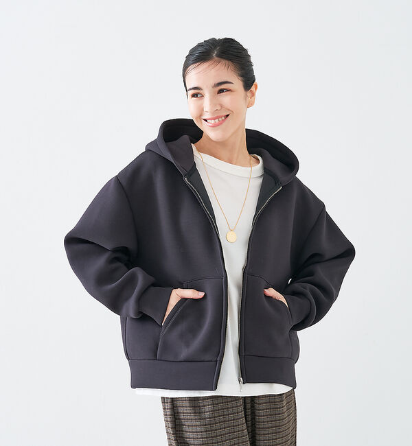 collex「ダンボールジップパーカー」|パーカー|ブラック