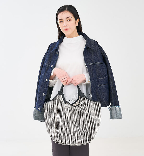 collex「【MARCO MASI】【別注】 レザーハンドル ラフィア トートバッグL」|トートバッグ|