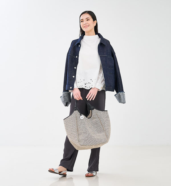 collex「【MARCO MASI】【別注】 レザーハンドル ラフィア トートバッグL」|トートバッグ|