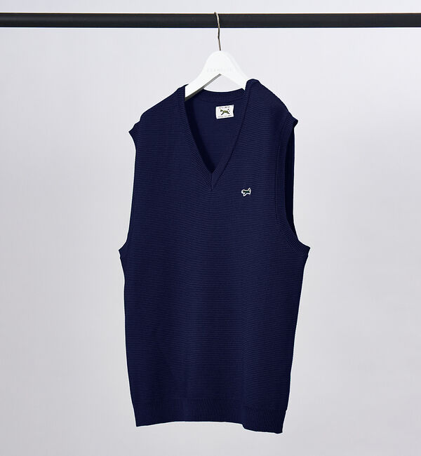 ABAHOUSE「【PENNEY'S / ペニーズ】THE FOX Vネック ニット ベスト」|ベスト・ジレ|ネイビー