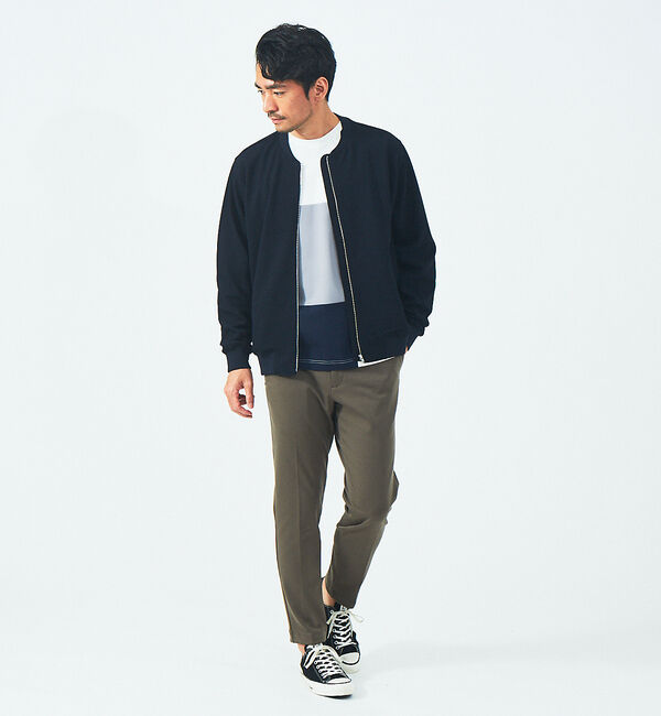 ABAHOUSE「フクレジャガード ジップ ブルゾン」|ブルゾン・スタジャン|