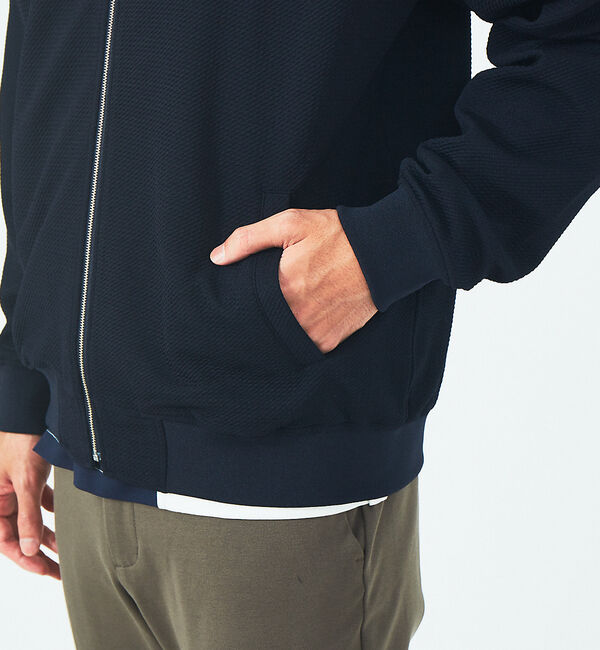 ABAHOUSE「フクレジャガード ジップ ブルゾン」|ブルゾン・スタジャン|