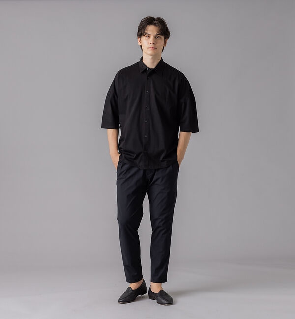 ABAHOUSE「【シルケット天竺 】ドロップショルダー 半袖シャツ」|シャツ・ブラウス|