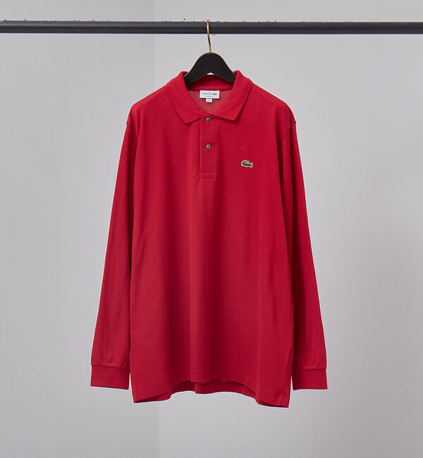 ABAHOUSE「【LACOSTE】ロゴ 長袖ポロシャツ」|ポロシャツ|ボルドー