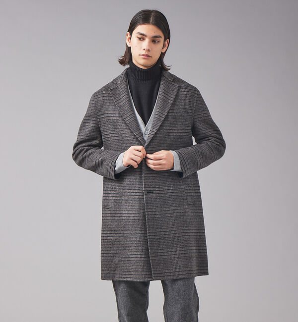 ABAHOUSE「【super120s】ウールリバー チェスターコート」|その他|グレー