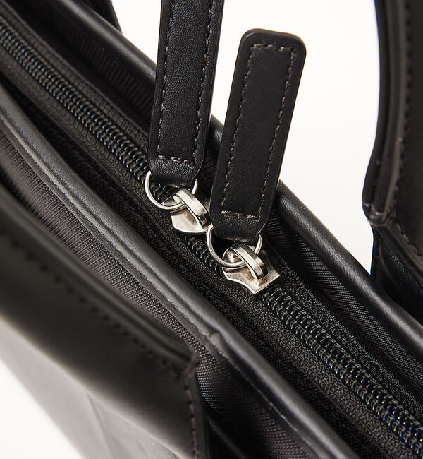 ABAHOUSE「【三方ファスナー】ナイロンコンビ 2WAY ブリーフバッグ / A4サイズ対応」|ビジネスバッグ|