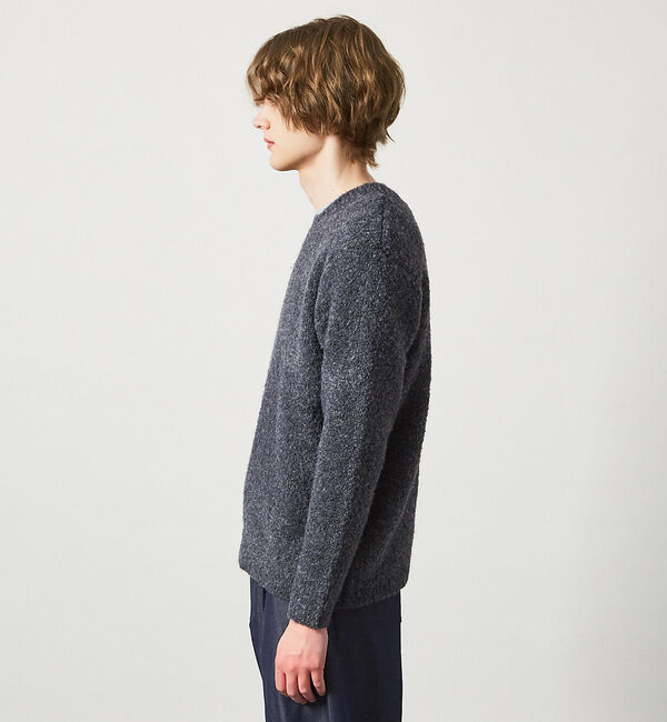 ABAHOUSE「【シャギー調】リングヤーン メランジニット / プルオーバー ニット」|ニット・セーター|