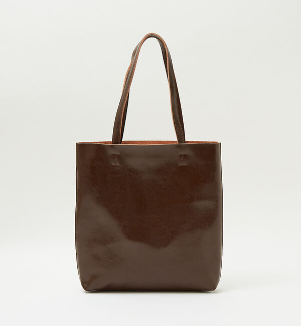 ABAHOUSE「スプリットレザー縦型トートバッグ」|トートバッグ|ブラウン