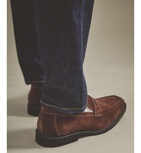 ABAHOUSE「レザー コインローファー」|ローファー|ブラウン