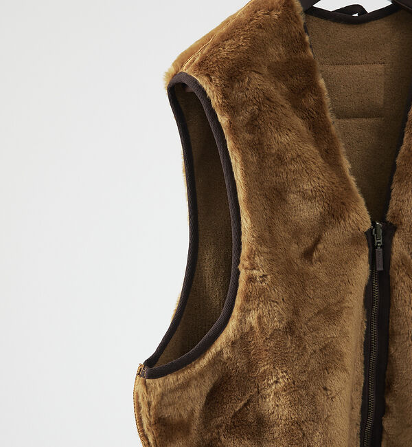 ABAHOUSE「【BARBOUR / バブアー】フロントジップ ファー ライナー ベスト」|ベスト・ジレ|
