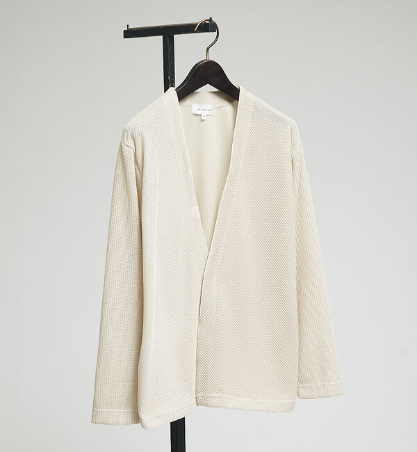 ABAHOUSE「シアージャージー  2ボタン 比翼 カーディガン」|カーディガン|