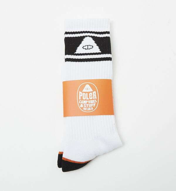 ABAHOUSE「【POLeR / ポーラー】ロゴ スケートソックス」|ソックス|