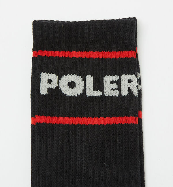 ABAHOUSE「【POLeR / ポーラー】ロゴ スケートソックス」|ソックス|