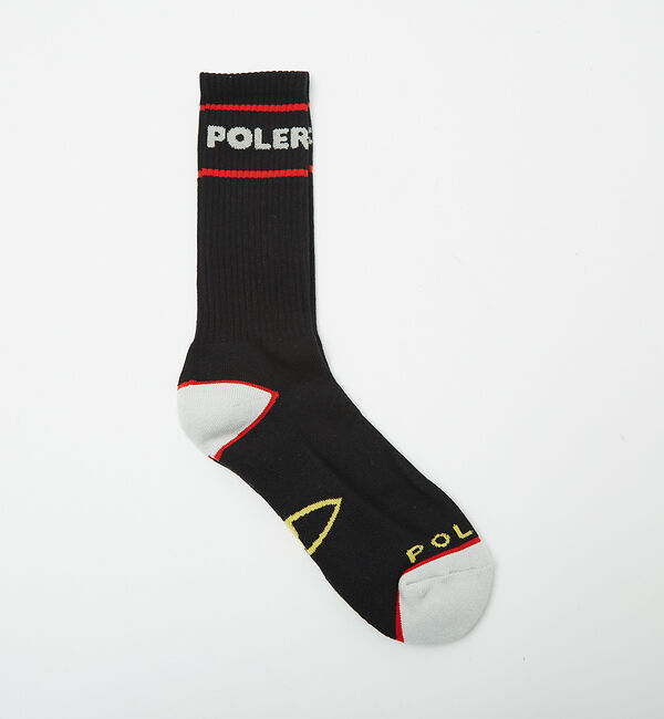 ABAHOUSE「【POLeR / ポーラー】ロゴ スケートソックス」|ソックス|