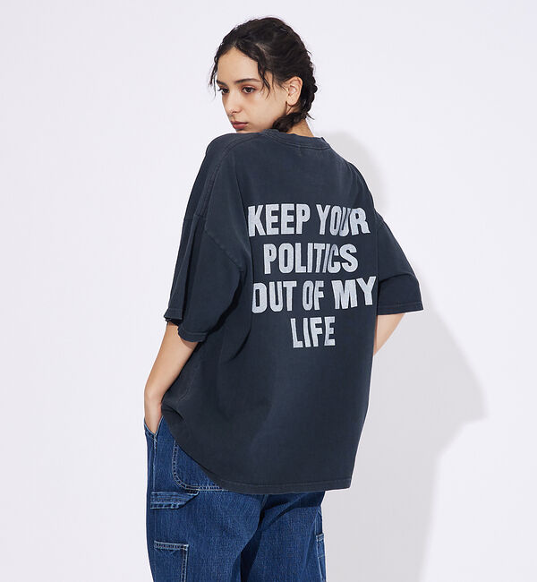 ABAHOUSE「【REMI RELIEF / レミ レリーフ】FRONT/BACK MESSAG」|Tシャツ・カットソー|ブラック