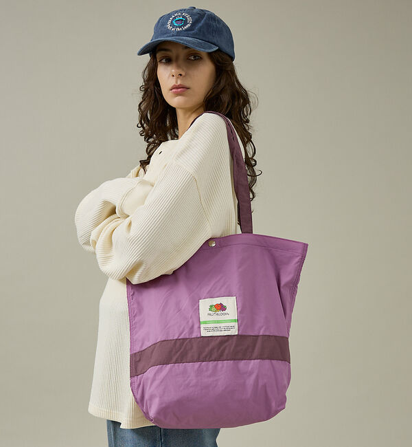 ABAHOUSE「【FRUIT OF THE LOOM/フルーツ オブ ザ ルーム】 NYLON」|トートバッグ|バイオレット