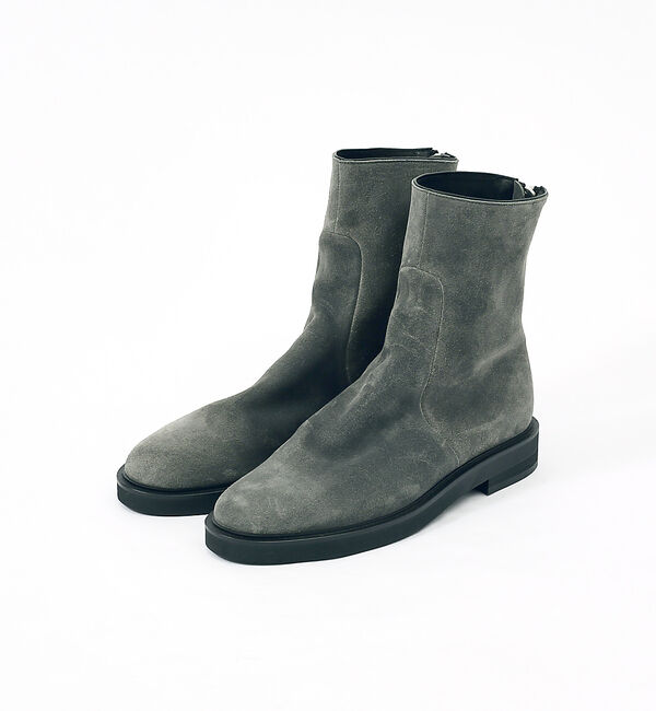 alfredoBANNISTER「【ソフトレザー】ドレープ ロング バックジップ ブーツ」|ショートブーツ|