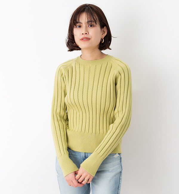 Rouge vif「ミドルゲージアイレットニット」|ニット・セーター|