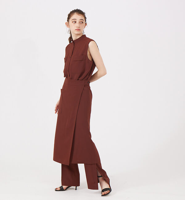 Rouge vif「【セットアップ対応】ラップスカート」|スカート|