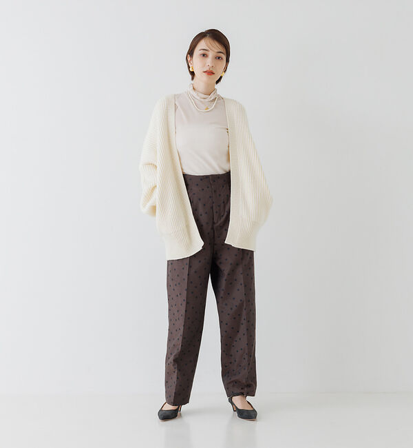 Rouge vif「片畔ニットガウンカーディガン」|カーディガン|