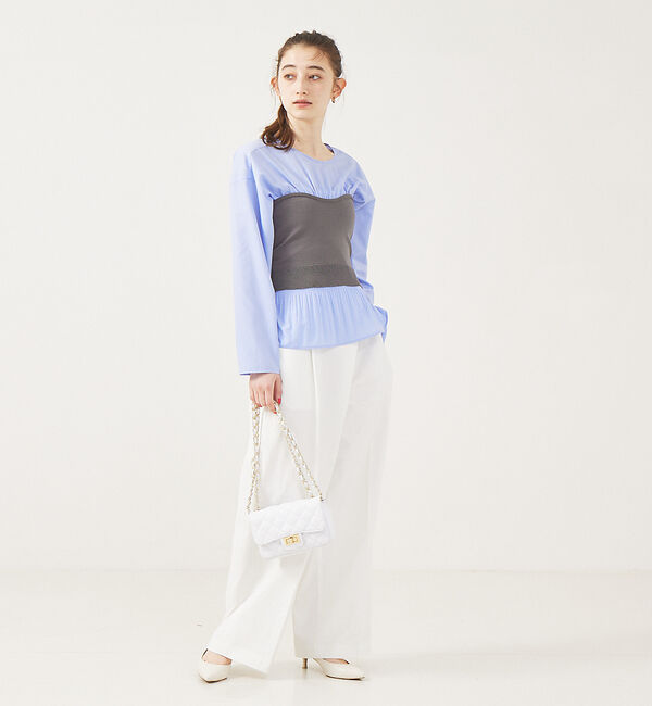 Rouge vif「マジョリカプリーツブラウス」|シャツ・ブラウス|