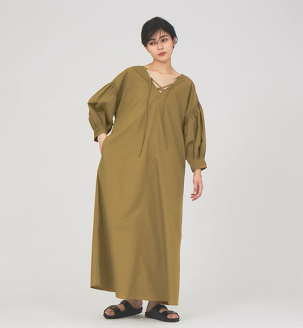 Rouge vif「2WAY袖プリーツワンピース」|ワンピース|