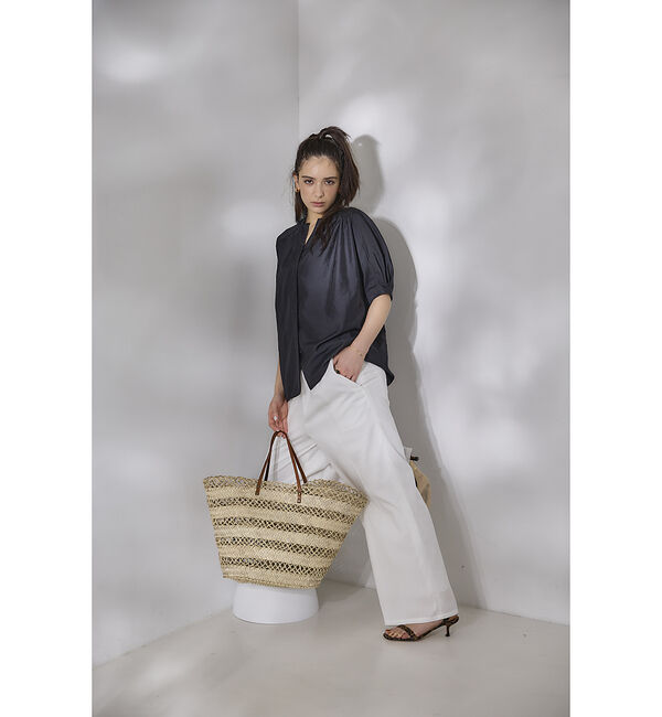 Rouge vif「ギャザーショートシャツ」|シャツ・ブラウス|