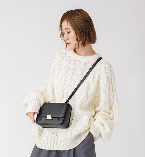 Rouge vif「ケーブルBIGプルオーバー」|ニット・セーター|