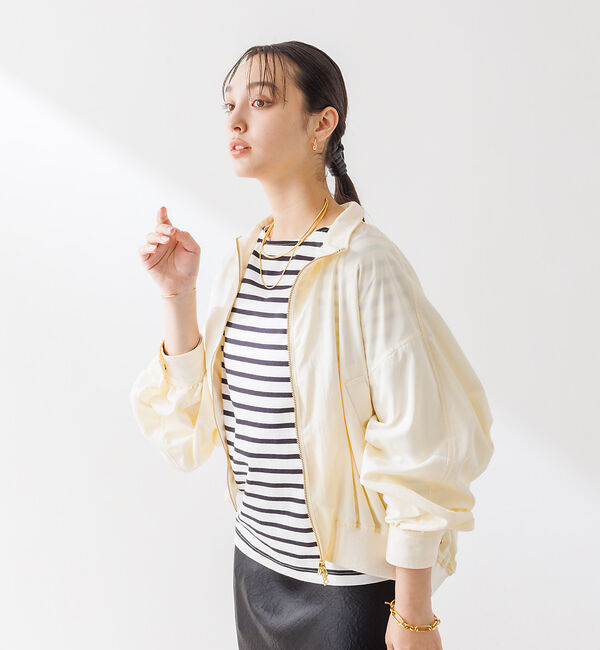 Rouge vif「ショートコクーン ナイロンブルゾン」|ブルゾン・スタジャン|