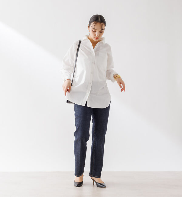 Rouge vif「コットンブロードタックフォルムシャツ」|シャツ・ブラウス|