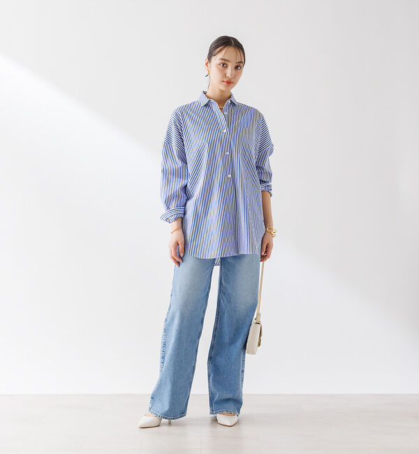 Rouge vif「コットンブロードタックフォルムシャツ」|シャツ・ブラウス|