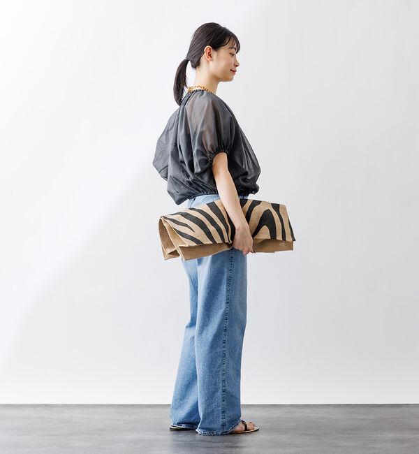 Rouge vif「コットンボイルギャザーブラウス」|シャツ・ブラウス|