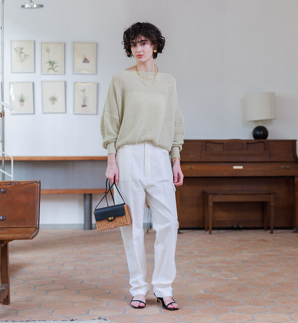 Rouge vif「ラメメッシュワイドニットプルオーバー」|ニット・セーター|