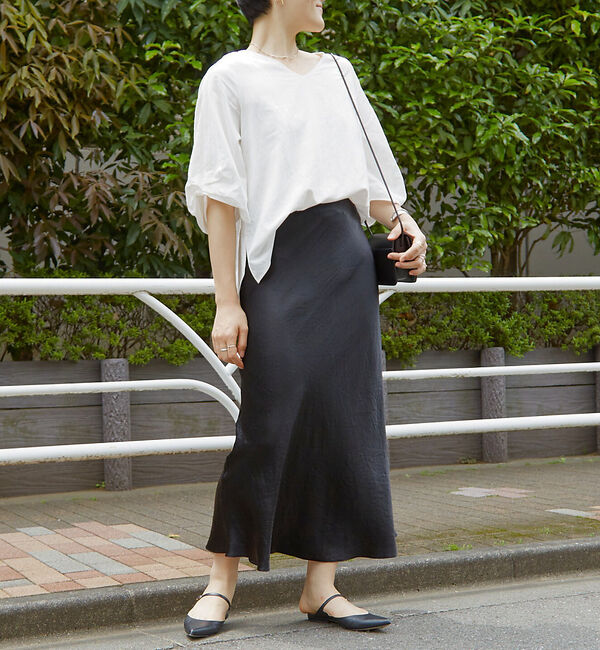 Rouge vif「袖タックブラウス」|シャツ・ブラウス|